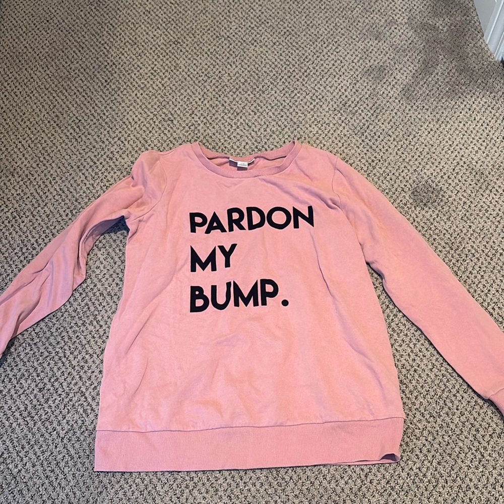 Pardon My Bump sweatshirt 🤍